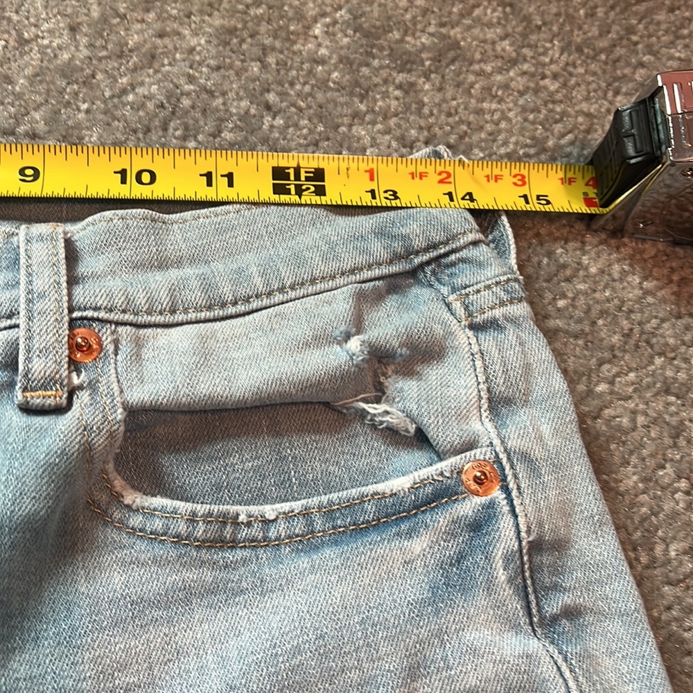 Gap Girlfriend Mid Rise Raw Hem Jeans - Picture 3 of 12